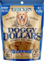 Doggy Dollars Chicken Grain-Free Jerky Dog Treats, 4-oz bag slide 1 of 2