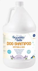 Scrubby Tails Natural Oatmeal & Aloe Lavender Scent Dog Shampoo, 1-gal bottle