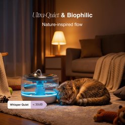 PiFi Sapphire Glass Modern Slim Ultra-Quiet Dog Water Fountain, 4-L slide 2 of 9
