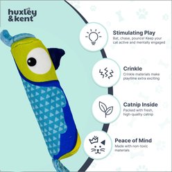 Huxley & Kent Nipper Parakeet Catnip Cat Toy, Blue, One Size slide 2 of 8