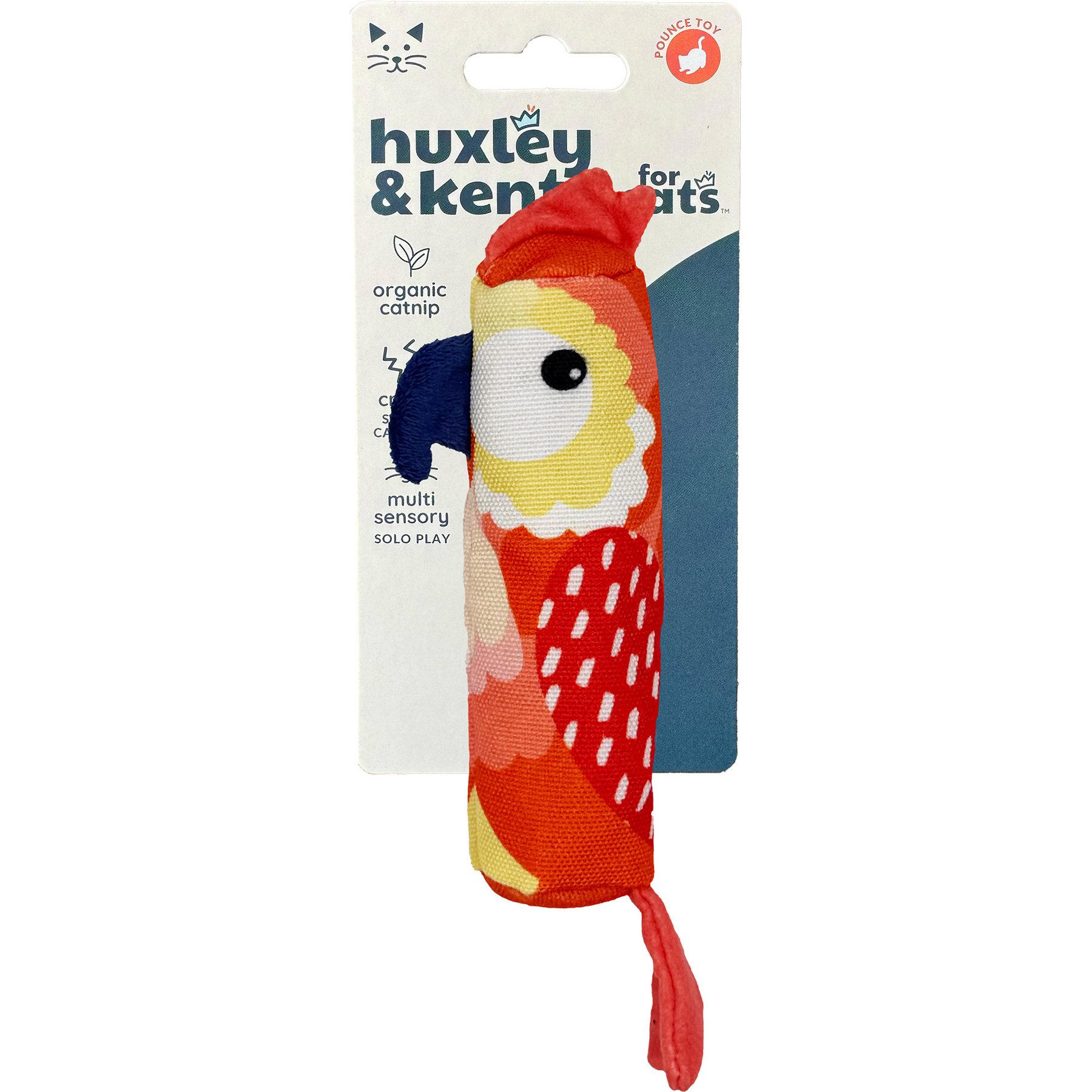Huxley & Kent Nipper Parrot Catnip Cat Toy, Red, One Size