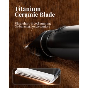 Fido Fave Cordless Powerful 7.4V Motor Horse Grooming Clipper, Black