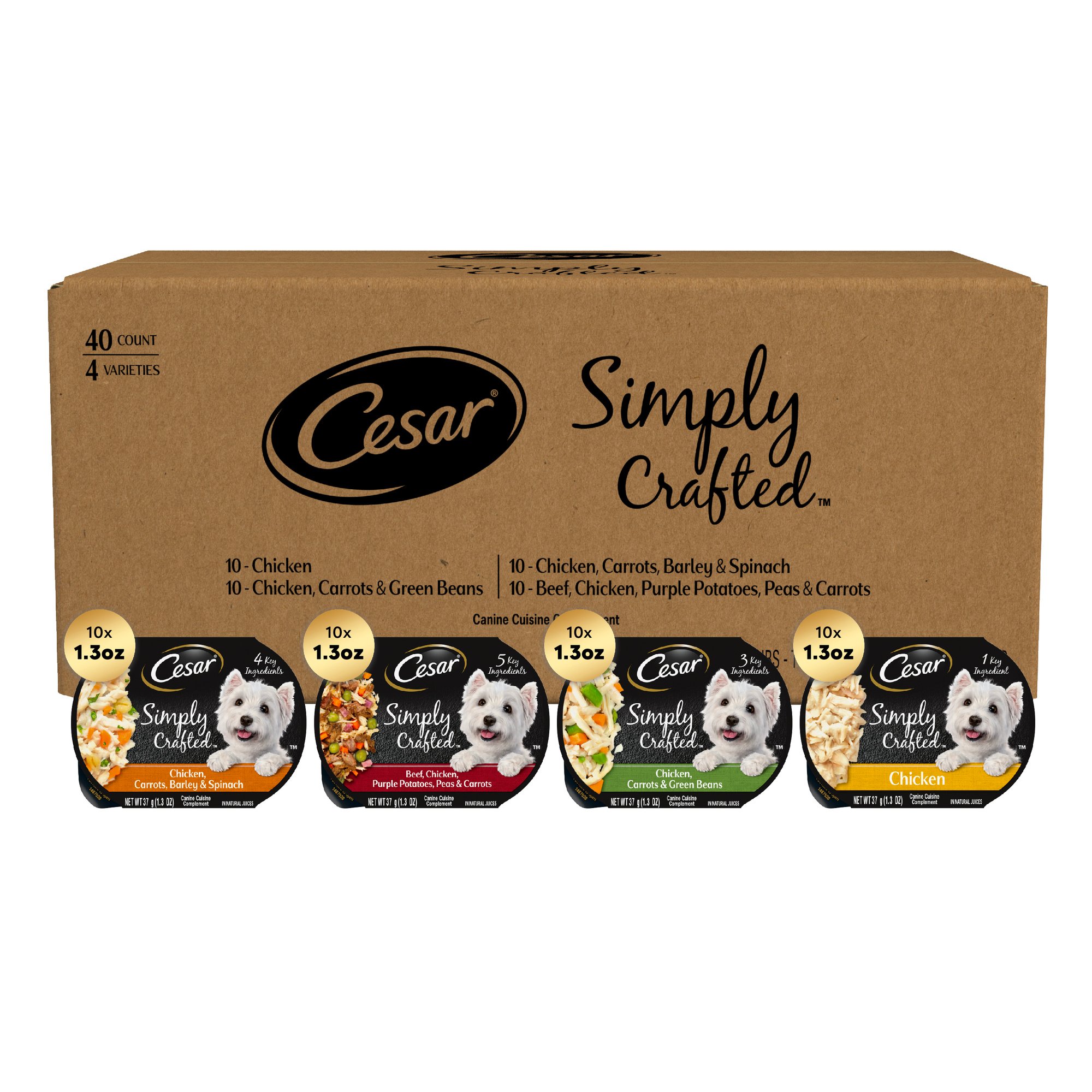 Product Reviews for CESAR Simply Crafted Multipack Adult Chicken