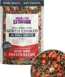 Health Extension Gently Cooked Beef & Potato Recipe Wet Dog Food, 9-oz pouch, 10 count