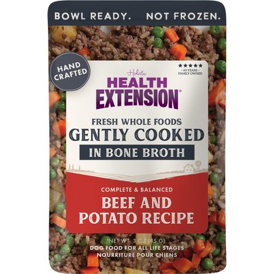 Health Extension Health Extension Gently Cooked Beef & Potato Recipe Wet Dog Food, 3-oz pouch, 10 count