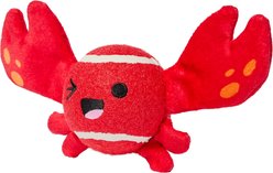 Frisco Coastal Crab Fetch Squeaky Tennis Ball Dog Toy, Medium/Large
