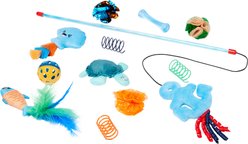Frisco Coastal Variety Pack Cat Toy with Silvervine & Catnip, 12 count