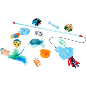 Frisco Coastal Variety Pack Cat Toy with Silvervine & Catnip, 12 count