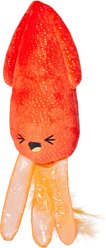 Frisco Coastal Squid Plush Kicker Cat Toy with Silvervine & Catnip