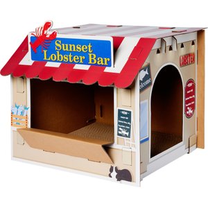 Frisco Coastal Lobster Restaurant Cardboard Cat House with Catnip
