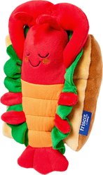 Frisco Coastal Lobster Roll Plush Squeaky Dog Toy, Medium/Large