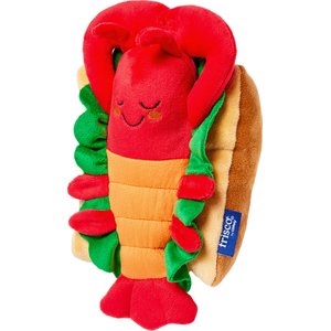Frisco Coastal Lobster Roll Plush Squeaky Dog Toy, Medium/Large