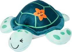 Frisco Coastal Turtle Plush Squeaky Dog Toy, Medium/Large