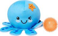 Frisco Coastal Octopus 2-in-1 Interactive Plush with TPR Ball Squeaky Dog Toy, Medium/Large