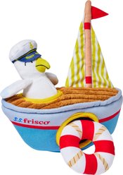 Frisco Coastal Boat Hide & Seek Plush Squeaky Dog Toy, Small/Medium