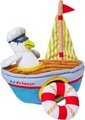 Frisco Coastal Boat Hide & Seek Plush Squeaky Dog Toy, Small/Medium