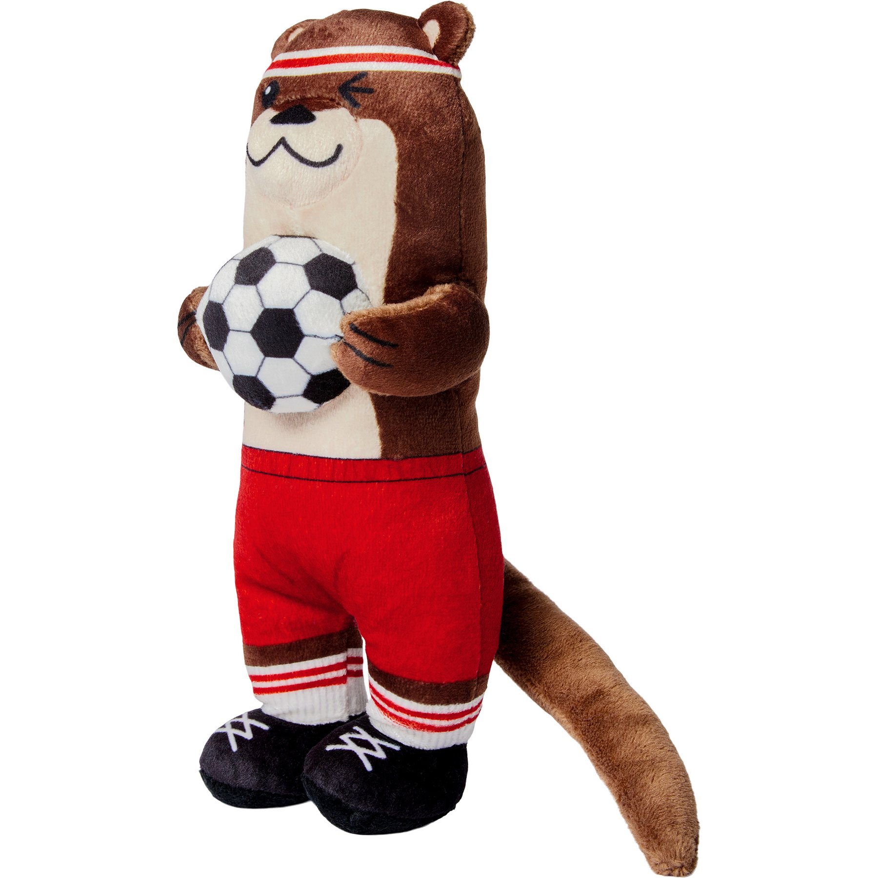 Frisco Sports Soccer Otter Plush Kicker Cat Toy with Silvervine & Catnip