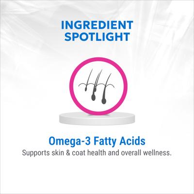 Show full view: Nutramax Cosequin Tidbits 4-in-1 Joint & Dental Health Immune Support Skin & Coat Health with Glucosamine, Chondroitin & Omega3s Supplement for Cats, 60-g slide 8 of 12