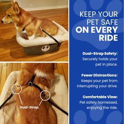 FidoRido Dog Booster Car Seat, Beige, Large slide 2 of 8