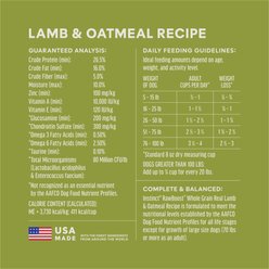 Instinct RawBoost Whole Grain Real Lamb & Oatmeal Recipe Dry Dog Food, 20-lb bag slide 2 of 9