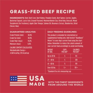 Instinct RawBoost Mixers Beef Recipe Grain-Free Freeze-Dried Dog Food Topper, 14-oz bag