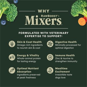 Instinct RawBoost Mixers Beef Recipe Grain-Free Freeze-Dried Dog Food Topper, 14-oz bag