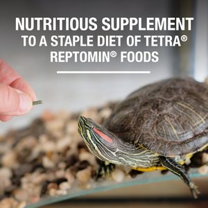 Tetra ReptoTreat Food Sticks with Krill Meal Turtle, Newt & Frog Treats, 2.18-oz jar