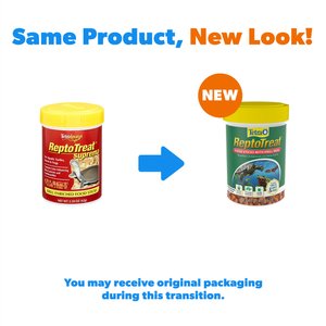 Tetra ReptoTreat Food Sticks with Krill Meal Turtle, Newt & Frog Treats, 2.18-oz jar