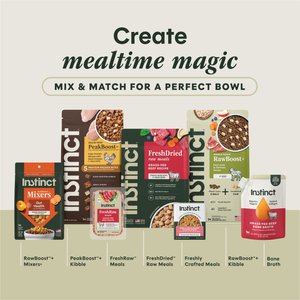 Instinct RawBoost Mixers Beef Recipe Grain-Free Freeze-Dried Dog Food Topper, 14-oz bag