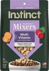 Instinct RawBoost Mixers Multivitamin Recipe Grain-Free Freeze-Dried Dog Food Topper, 12.5-oz bag