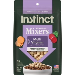 Instinct RawBoost Mixers Multivitamin Recipe Grain-Free Freeze-Dried Dog Food Topper, 5.5-oz bag