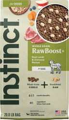Instinct RawBoost Whole Grain Real Lamb & Oatmeal Recipe Dry Dog Food, 20-lb bag