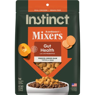 Instinct Instinct RawBoost Mixers Gut Health Recipe Grain-Free Freeze-Dried Dog Food Topper, 25-oz bundle