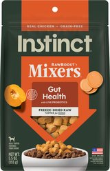 Instinct RawBoost Mixers Gut Health Recipe Grain-Free Freeze-Dried Dog Food Topper, 5.5-oz bag