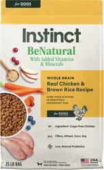 Instinct BeNatural Adult Real Chicken & Brown Rice Recipe Dry Dog Food, 25-lb bag