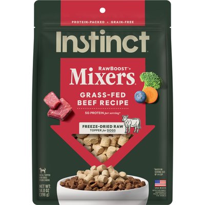 Instinct Nature's Variety Instinct Raw Boost Mixers Beef Dog Food Topper, 14-oz