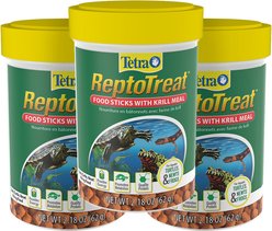 Tetra ReptoTreat Food Sticks with Krill Meal Turtle, Newt & Frog Treats, 3 count