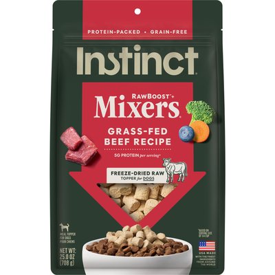 Instinct Instinct RawBoost Mixers Beef Recipe Grain-Free Freeze-Dried Dog Food Topper, 25-oz bag