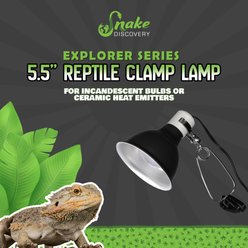 Snake Discovery Reptile Clamp Lamp, Black, 5.5-in slide 2 of 8