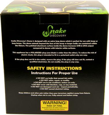 Show full view: Snake Discovery Deep Dome Reptile Lamp, Black, 8.5-in slide 4 of 9