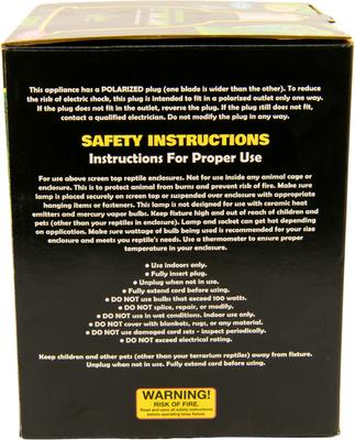 Show full view: Snake Discovery Deep Dome Reptile Lamp, Black, 8.5-in slide 3 of 9