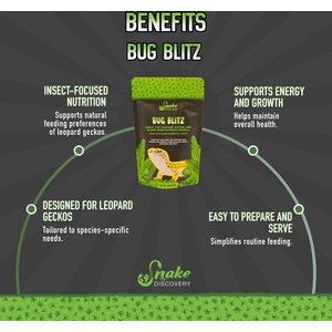 Snake Discovery Bug Blitz Leopard Gecko Food, 3-oz