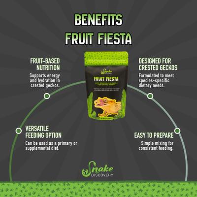 Show full view: Snake Discovery Fruit Fiesta Crested Gecko Food, 3-oz slide 4 of 7