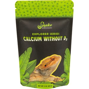 Snake Discovery Calcium without D3 Reptile Supplement, 3-oz