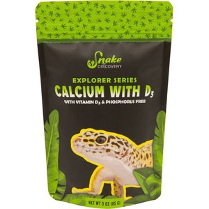 Snake Discovery Calcium with D3 Reptile Supplement, 3-oz