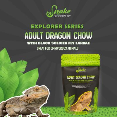 Show full view: Snake Discovery Adult Bearded Dragon Chow Reptile Food, 3-oz slide 3 of 7