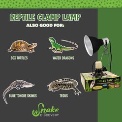 Snake Discovery Reptile Clamp Lamp, Black, 8.5-in slide 2 of 9