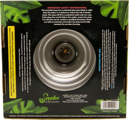 Show full view: Snake Discovery Reptile Clamp Lamp, Black, 8.5-in slide 4 of 9
