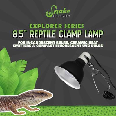 Show full view: Snake Discovery Reptile Clamp Lamp, Black, 8.5-in slide 5 of 9