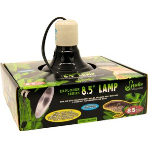 Snake Discovery Reptile Clamp Lamp, Black, 8.5-in